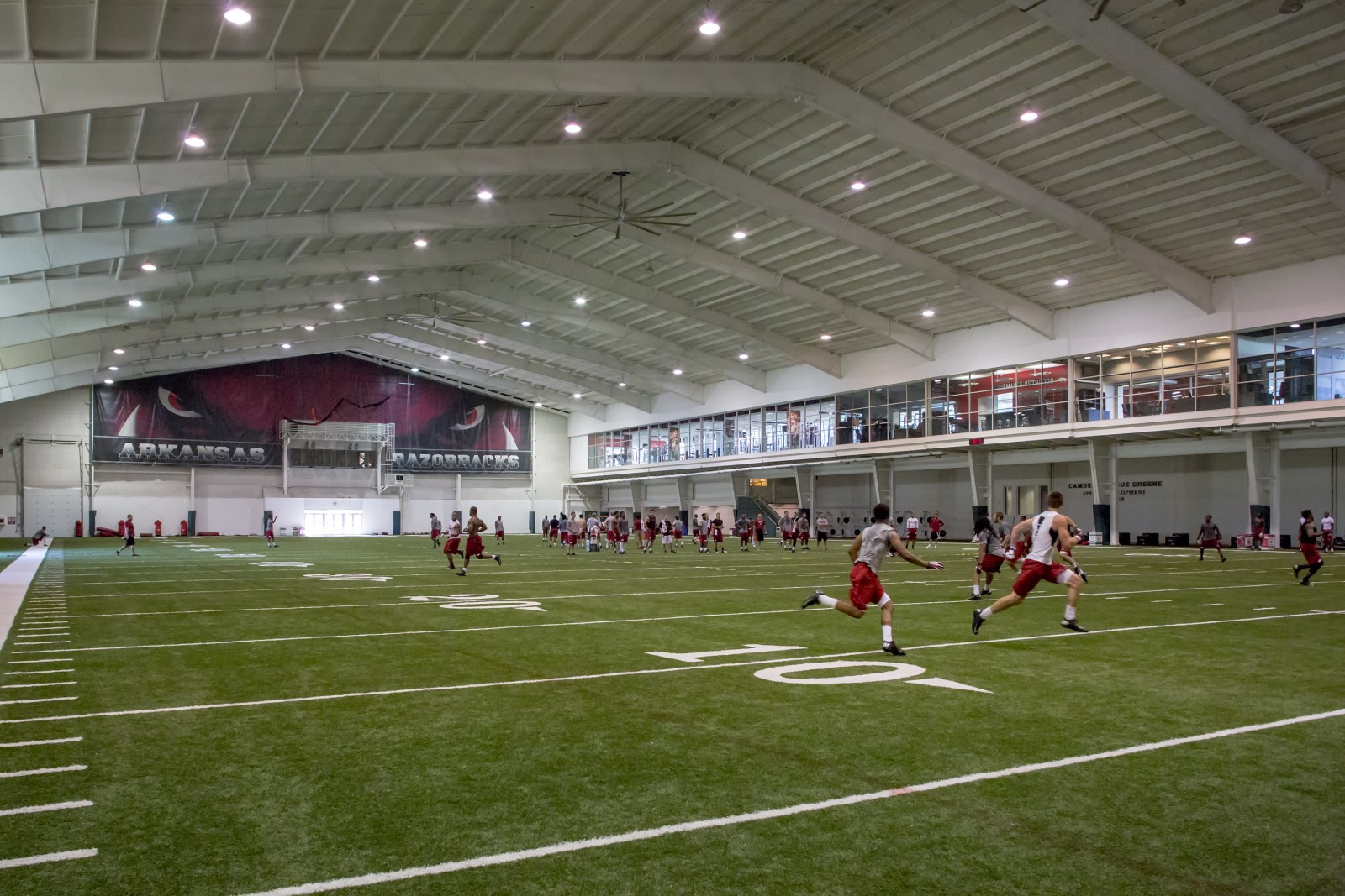 University of Arkansas Football Training Center polk stanley