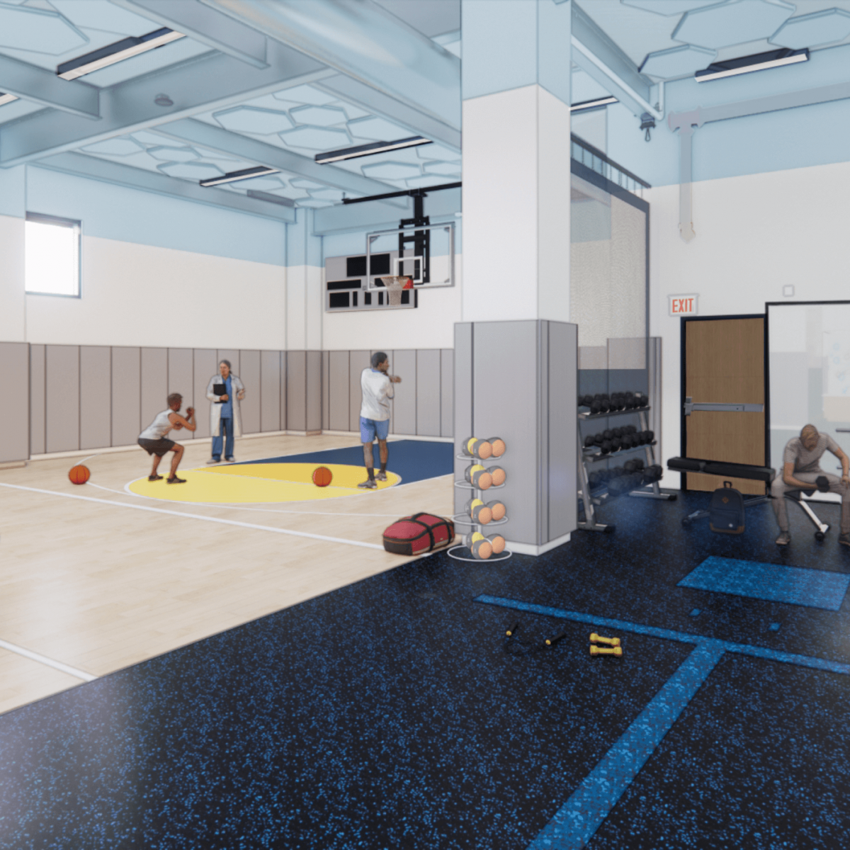 1st Floor Sports_Med_Final_Court_Rendering